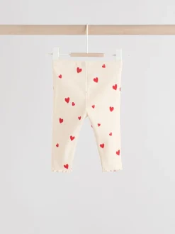 Tops|Sets En Combisets|Next - 2 -delige babyset van top en legging (0mnd -2jr) Ecru harten