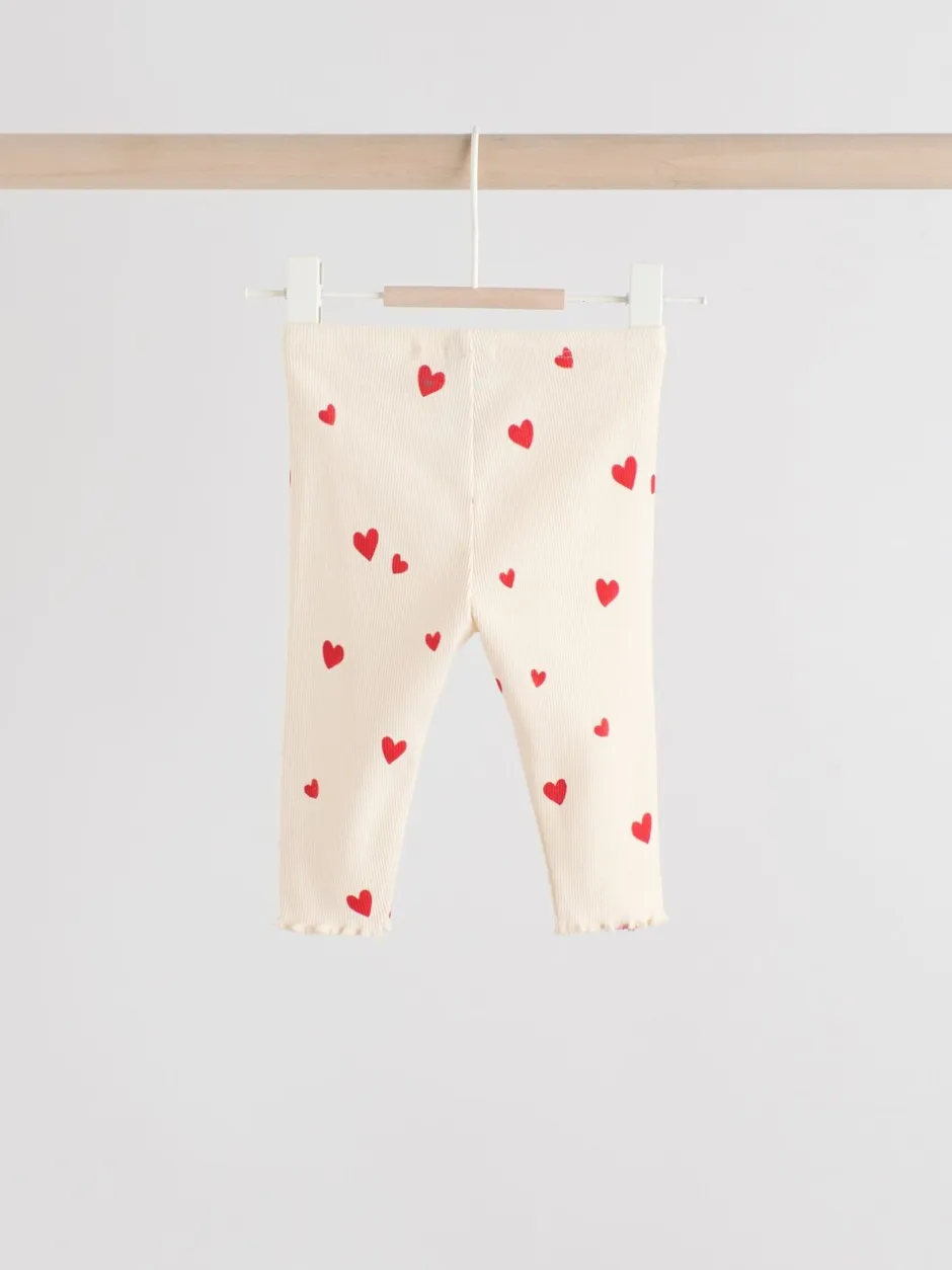 Tops|Sets En Combisets|Next - 2 -delige babyset van top en legging (0mnd -2jr) Ecru harten