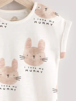 Rompertjes En Tuinbroeken*Next - Babyrompertje Ecru I Love My Mummy