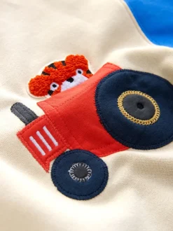 Sweaters En Hoody´S|Next Ecru met kleurvlakken - Sweatshirt met ronde hals en all-over print (3 mnd - 7 jr)