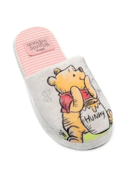Pantoffels|Vanilla Underground Ecru met Winnie de Pooh - winterse pantoffelmuiltjes voor dames