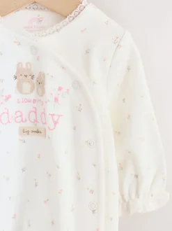Babypakjes En Babypyjama's*Next - Gezinspyjama voor baby's (0-2jr) Ecru White Daddy