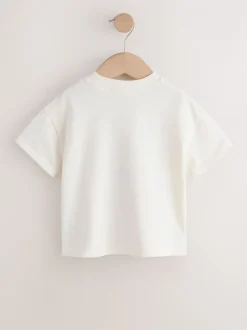 Tops|Tops|Next - T-shirt met korte mouwen (3 mnd-7 jr) Ecru White Horse