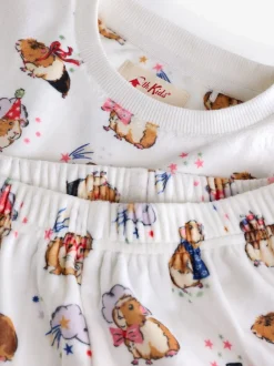 Nachtkleding En Pyjama's|Pyjama's|Next - Cath Kidston Cosy Fleece Pyjama's Ecru wit