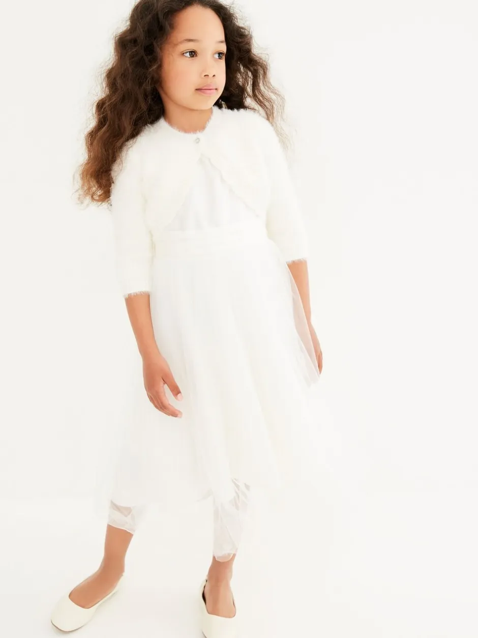 Gebreide Kleding*Next - Donzig vest met bolero (12 mnd- 16 jr) Ecru wit