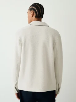 Jassen En Jacks|Sweaters En Hoody´S*Next - Fleece shacket Ecru wit