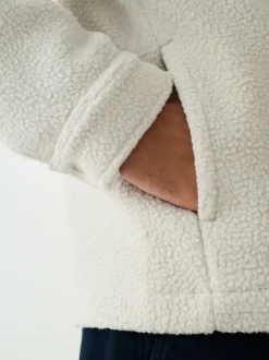 Jassen En Jacks|Sweaters En Hoody´S*Next - Fleece shacket Ecru wit