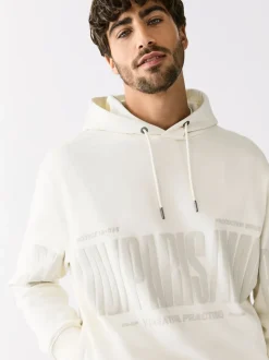 Sweaters En Hoody´S|Sweaters En Hoody´S|Next Ecru wit - Hoodie met grafische print