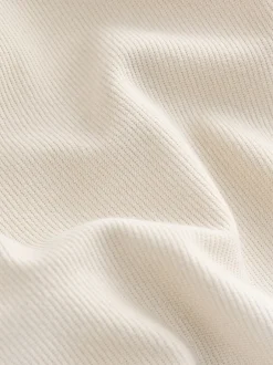 Formele Overhemden|Shirts|Next Ecru wit - Jersey keperstof Overshirt met drukknopen