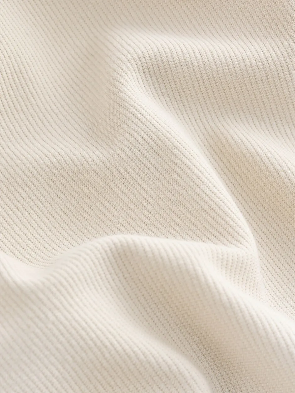 Formele Overhemden|Shirts|Next Ecru wit - Jersey keperstof Overshirt met drukknopen