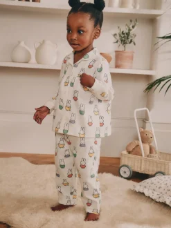Nachtkleding En Pyjama's|Pyjama's|Next Ecru wit - Miffy-pyjama met knopen (9mnd-10jr)