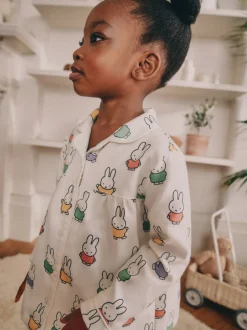 Nachtkleding En Pyjama's|Pyjama's|Next Ecru wit - Miffy-pyjama met knopen (9mnd-10jr)