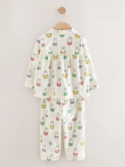 Nachtkleding En Pyjama's|Pyjama's|Next Ecru wit - Miffy-pyjama met knopen (9mnd-10jr)