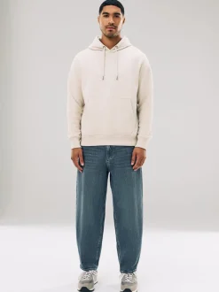 Sweaters En Hoody´S|Sweaters En Hoody´S|Next Ecru wit - Normale Pasvorm - Zwaargewicht Cotton Rich Jersey Hoodie