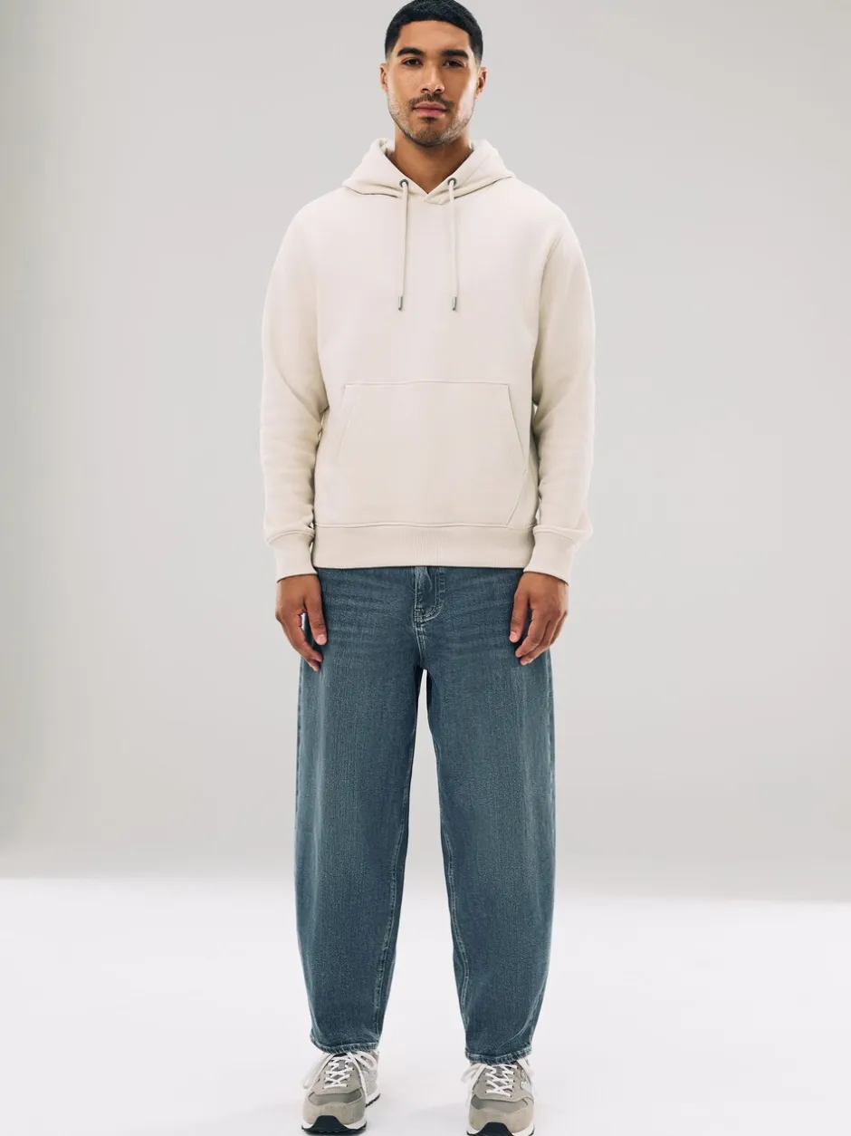 Sweaters En Hoody´S|Sweaters En Hoody´S|Next Ecru wit - Normale Pasvorm - Zwaargewicht Cotton Rich Jersey Hoodie
