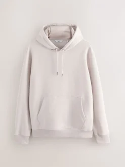 Sweaters En Hoody´S|Sweaters En Hoody´S|Next Ecru wit - Normale Pasvorm - Zwaargewicht Cotton Rich Jersey Hoodie
