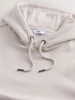 Sweaters En Hoody´S|Sweaters En Hoody´S|Next Ecru wit - Normale Pasvorm - Zwaargewicht Cotton Rich Jersey Hoodie