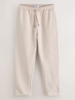 Joggingbroeken*Next Ecru wit - Straight fit - Relaxed Fit Brushback Heavyweight Joggers