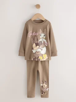 Nachtkleding En Pyjama's|Pyjama's*Next Ecru/bruin - Minnie Mouse knusse pyjama's verpakking van 2 (9mnd -12jr)