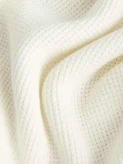 Truien En Breisels|Next Ecru-crème - Poloshirt met textuur en lange mouwen (3-16jr)