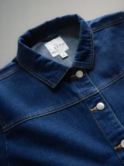 Jassen En Jacks*The Set - 2 Pack Denim Shackets van denim Ecru/middenblauw