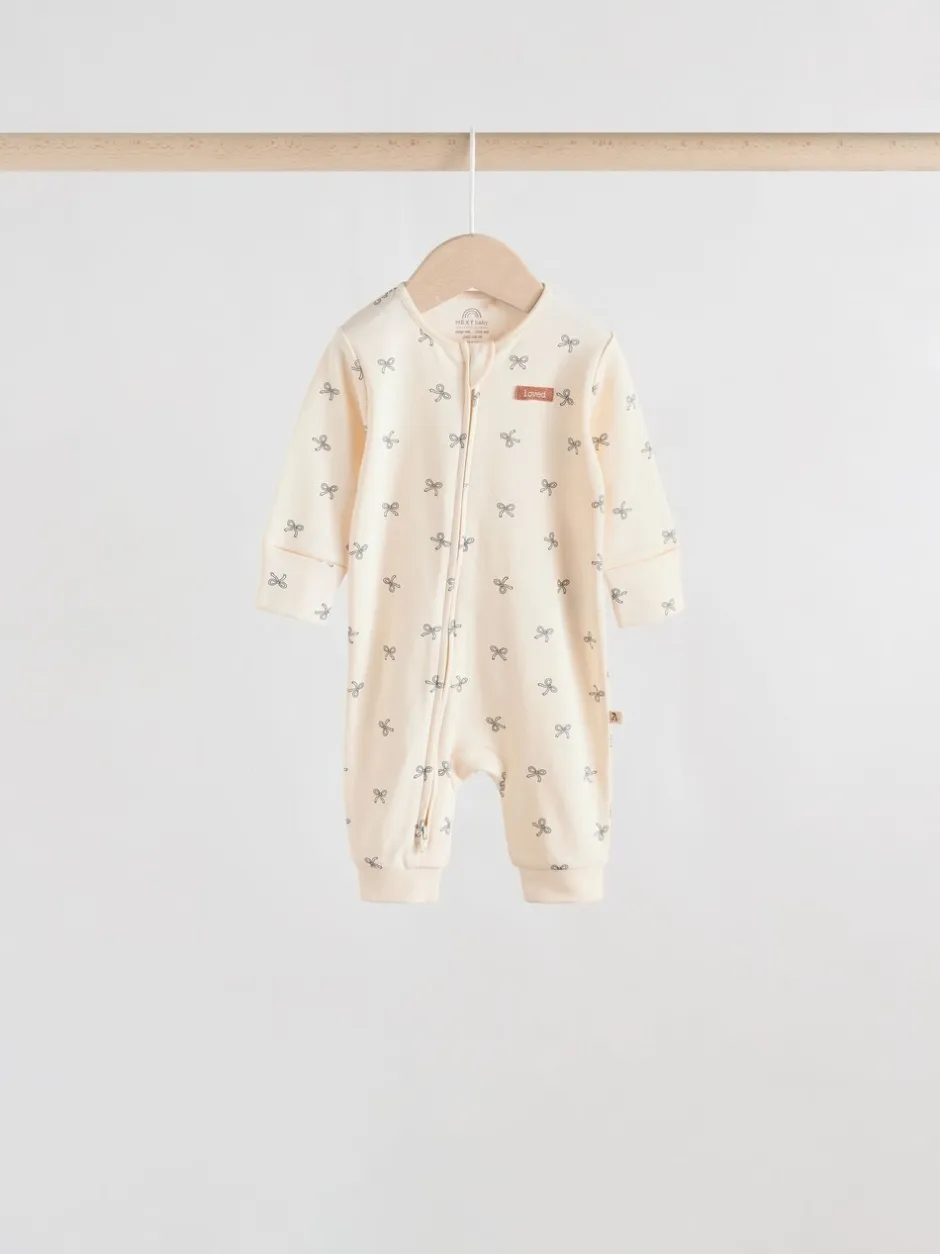 Babypakjes En Babypyjama's|Next - Verpakking van 4 Baby pyjama's met tweewegrits en Print (0mnd -3jr) Eenkleurig luipaard en kers