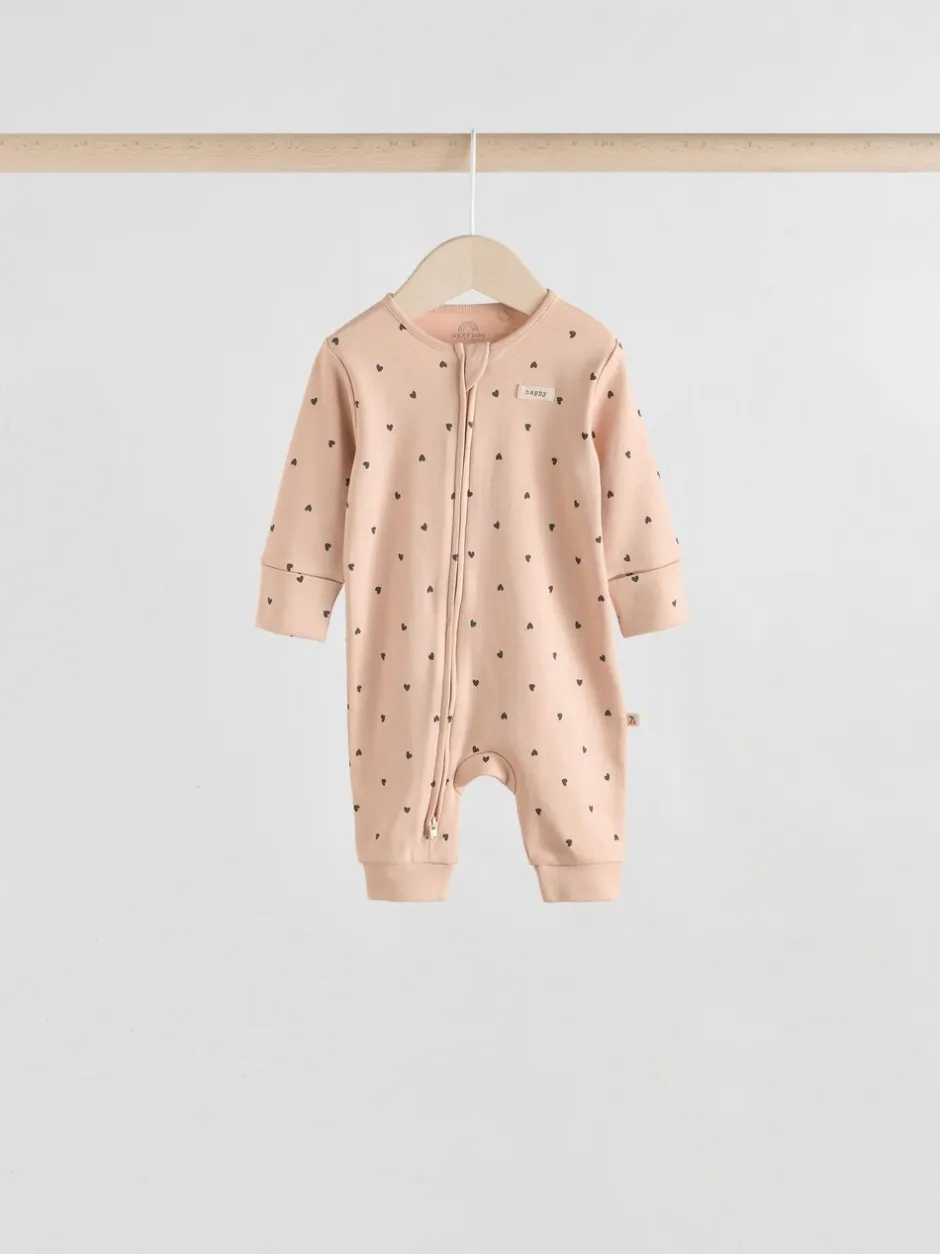 Babypakjes En Babypyjama's|Next - Verpakking van 4 Baby pyjama's met tweewegrits en Print (0mnd -3jr) Eenkleurig luipaard en kers