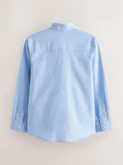Schoolkleding|Shirts|Next Effen blauw - Oxford overhemd (3-16 jr)