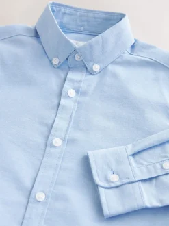 Schoolkleding|Shirts|Next Effen blauw - Oxford overhemd (3-16 jr)