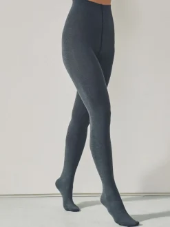 Sokken En Panty's*Next - Thermische 100D maillot Effen grijs