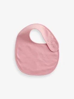 Slabbetjes|Next Effen roze - 5 Babyslabbetjes