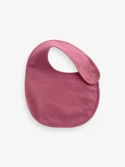 Slabbetjes|Next Effen roze - 5 Babyslabbetjes