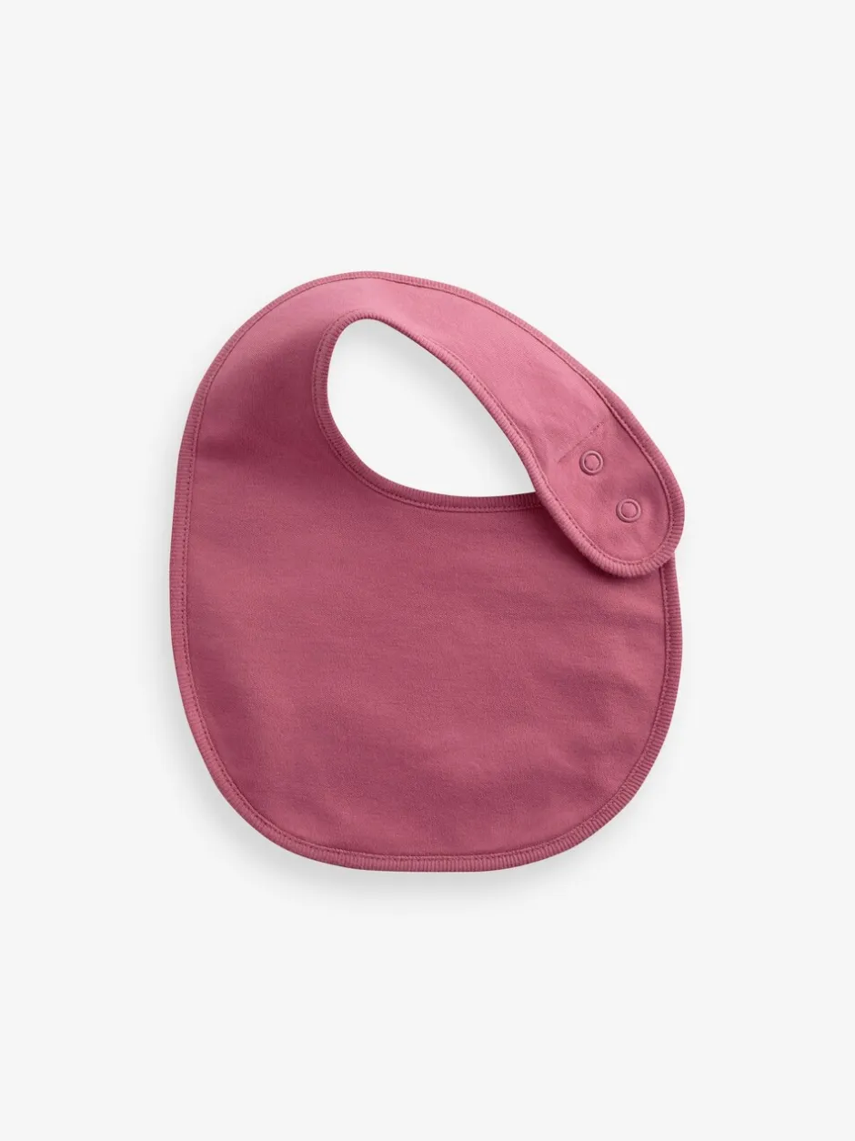 Slabbetjes|Next Effen roze - 5 Babyslabbetjes