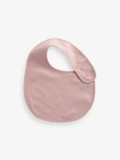 Slabbetjes|Next Effen roze - 5 Babyslabbetjes