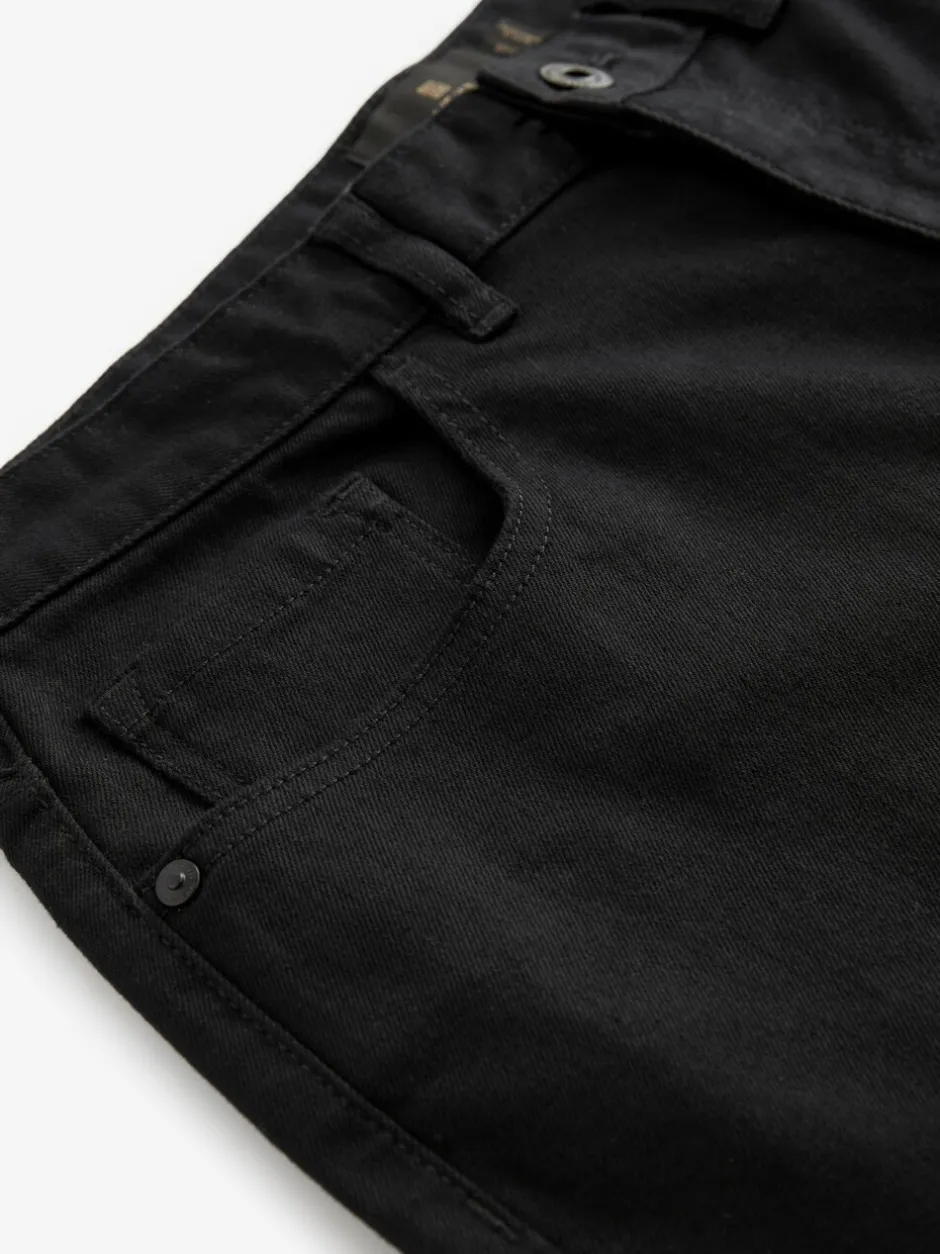 Jeans|Next Effen zwart - Enkele - Slim fit klassieke stretchy jeans