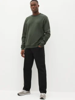 Jeans|Next Effen zwart - Klassieke stretchy Jeans met relaxed fit