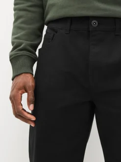 Jeans|Next Effen zwart - Klassieke stretchy Jeans met relaxed fit