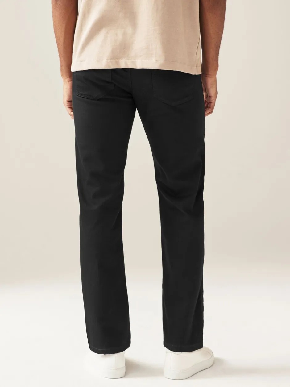 Jeans*Next Effen zwart - Rechte, klassieke jeans met stretch