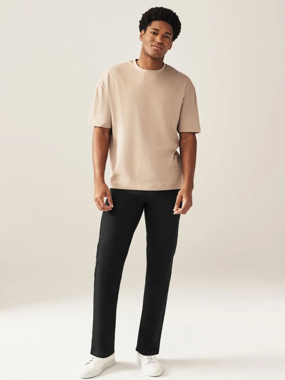 Jeans*Next Effen zwart - Rechte, klassieke jeans met stretch