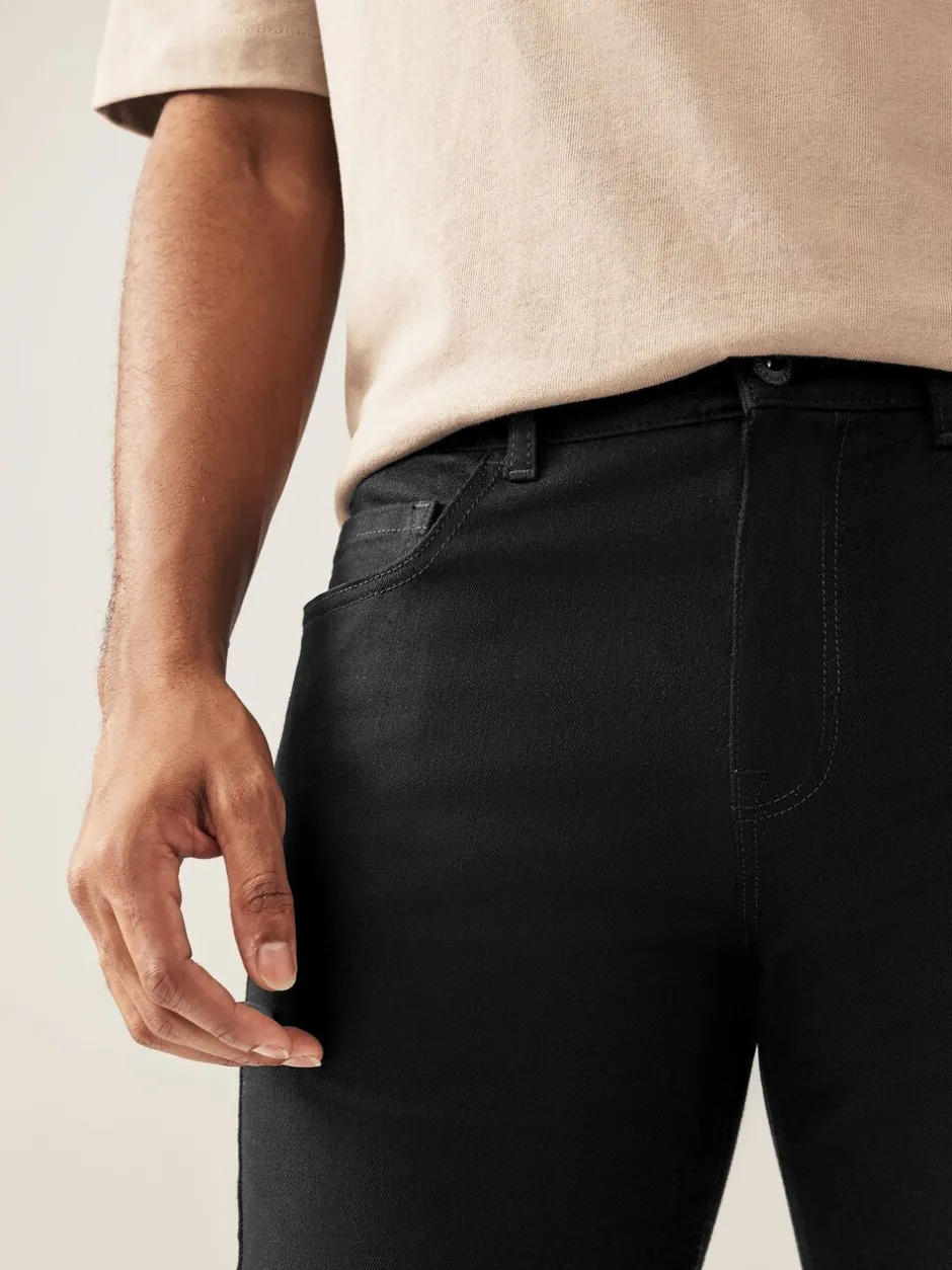Jeans*Next Effen zwart - Rechte, klassieke jeans met stretch