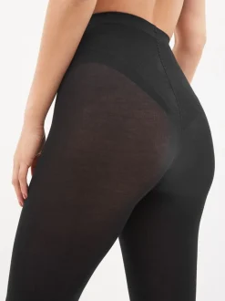 Sokken En Panty's*Next - Thermische 100D maillot Effen zwart