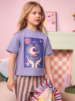 T-Shirts|Eleanor Bowmer Blue Moon Child 100% katoenen T-shirt