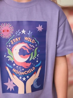 T-Shirts|Eleanor Bowmer Blue Moon Child 100% katoenen T-shirt