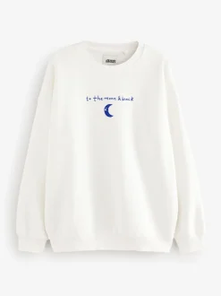 Hoody's En Sweatshirts*Eleanor Bowmer ecru sweatshirt met Mama Like No Other-print