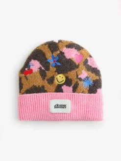 Mutsen, Handschoenen En Sjaals*Eleanor Bowmer Leopard Print Embroidered Hat