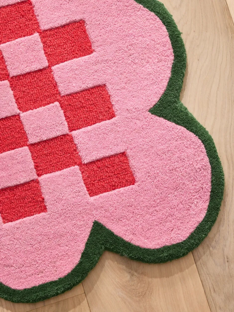 Vloerkleden En Lopers|Vloerkleden En Lopers*Eleanor Bowmer Scallop Checkerboard Wool Tufted Runner