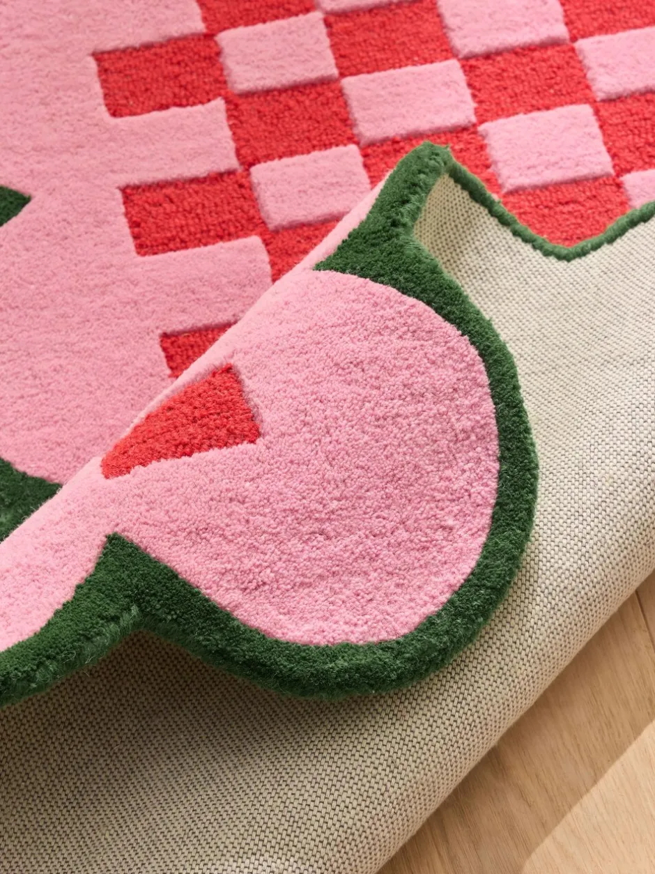 Vloerkleden En Lopers|Vloerkleden En Lopers*Eleanor Bowmer Scallop Checkerboard Wool Tufted Runner