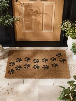 Deurmatten|Vloerkleden En Lopers*Next Embossed Paw Print Coir Doormat