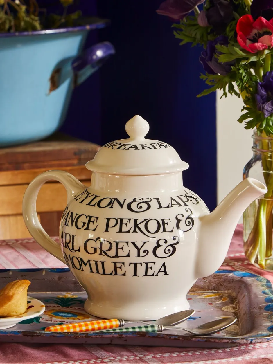 Mokken En Koppen*Emma Bridgewater Black Toast 4 Mug Teapot