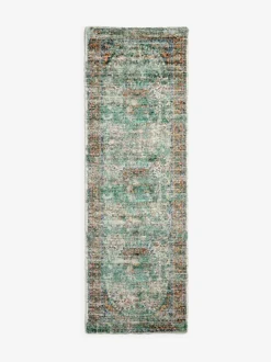 Vloerkleden En Lopers|Vloerkleden En Lopers|Next Emporium - Loper met Oosterse print Blauwgroen